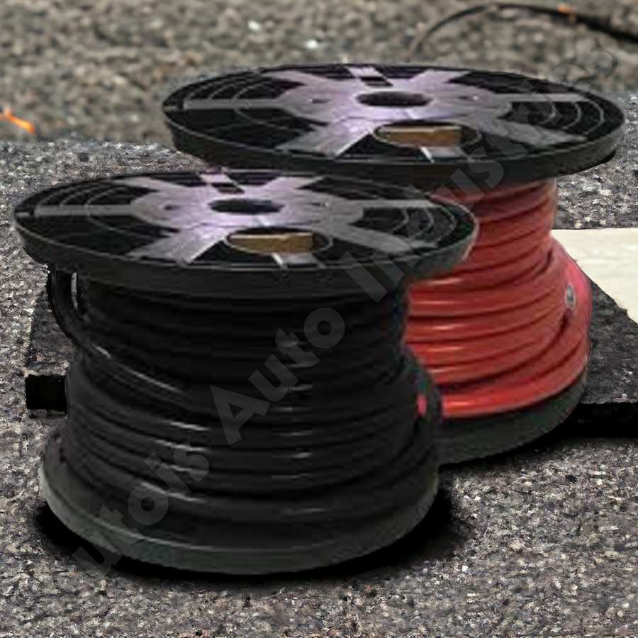 battery cables red and black