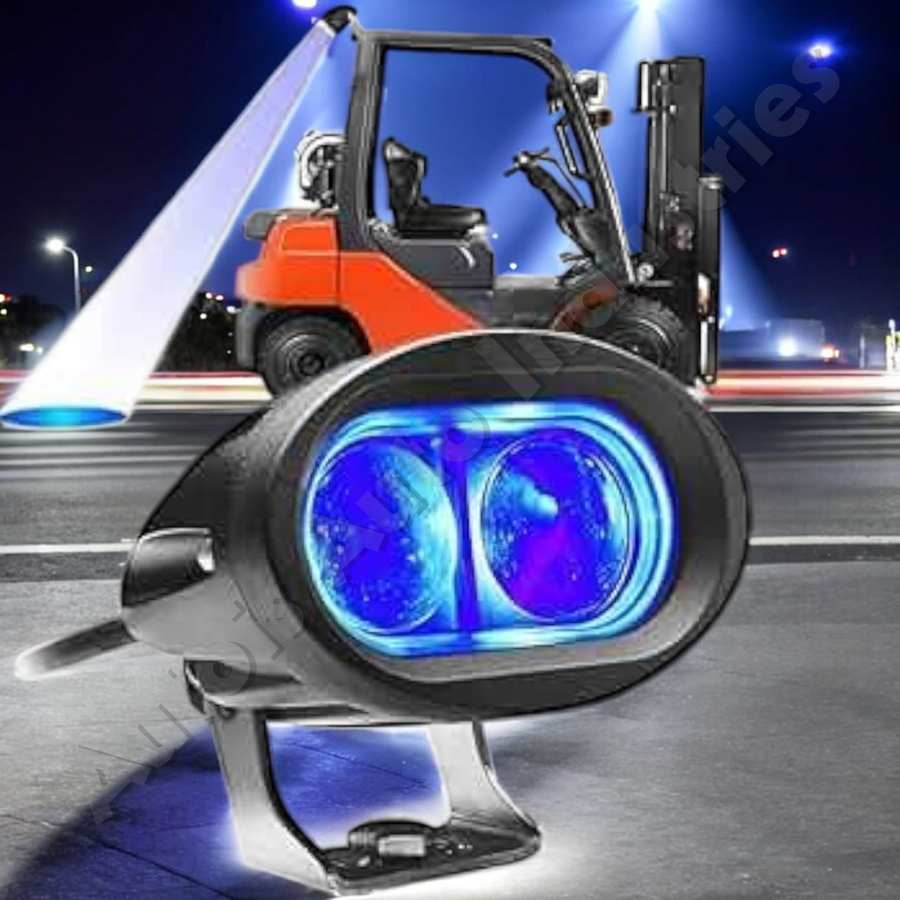 fork truck blue safety light